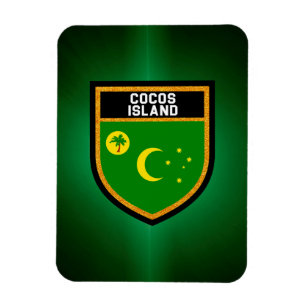 Cocos Island Flagga Magnet