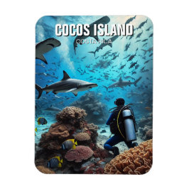 Cocos Island Scuba Diver Magnet