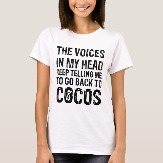 Cocos Voices Dam-Shirt T Shirt (Framsida)