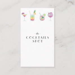 Coctail- och drinkpub visitkort