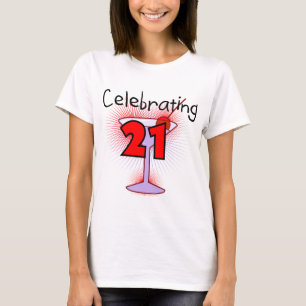 Coctail som firar 21 Tshirts och gåvor