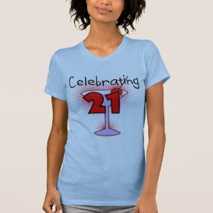 Coctail som firar 21 Tshirts och gåvor