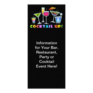 COCTAIL UPP BEFORDRINGS- HÄNDELSEKUGGEKORT REKLAMKORT