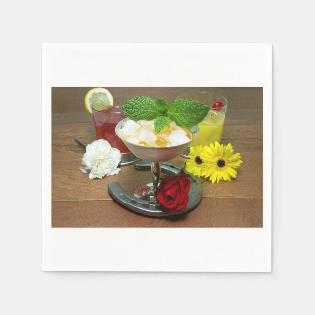 Coctailar av påvetiaran pappersservett (Framsidan)