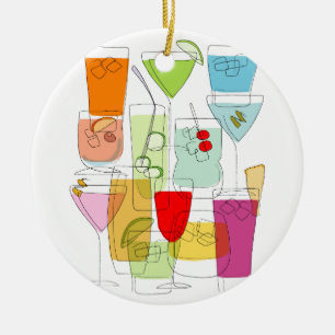 Coctailar Julgransprydnad Keramik