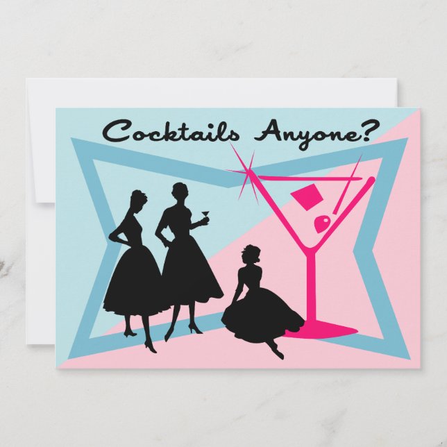 Coctailar någon? Inbjudan (Framsida)