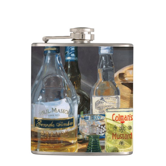 Coctailar och senap fickplunta (Framsidan)
