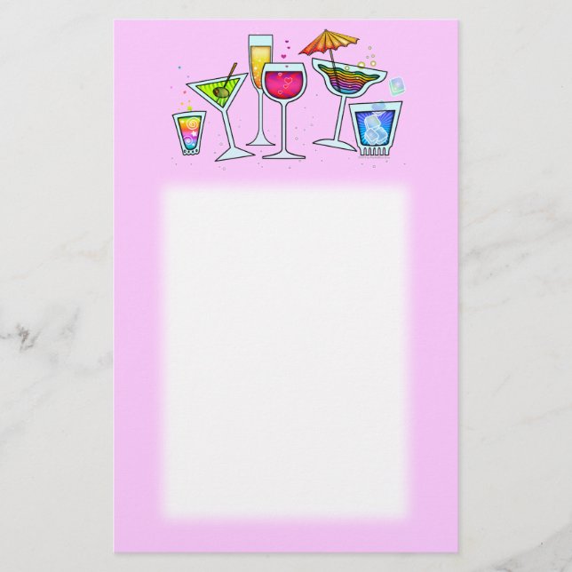 COCTAILEXPONERINGSGLASBREVPAPPER I ROSOR BREVPAPPER (Framsida)