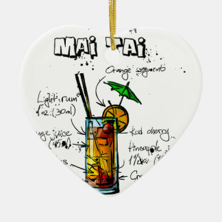 CoctailreceptMai Tai Julgransprydnad Keramik