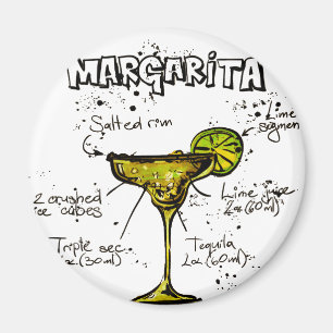 Coctailreceptmargarita Magnet
