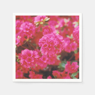 Coctailservetter med en ljus rosa blom- design pappersservett