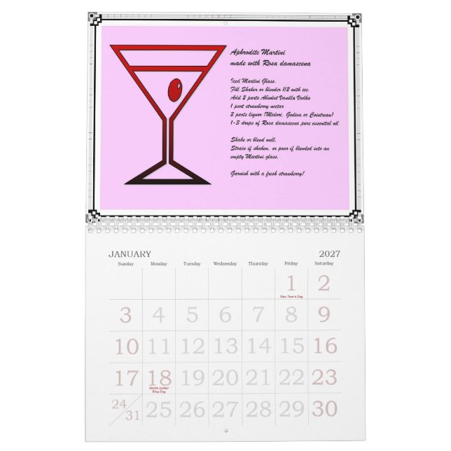 CoctailTime 2010 kalender (Jan 2027)