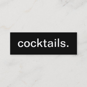 Coctailvisitkort Mini Visitkort