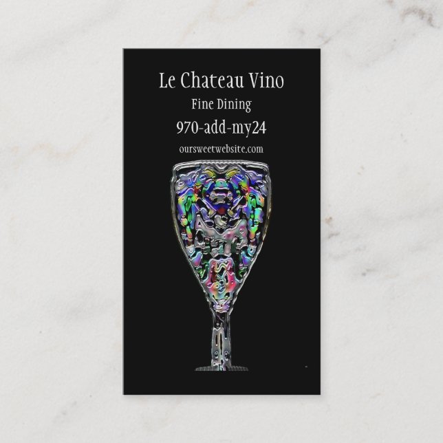 Coctailvisitkort Visitkort (Framsida)