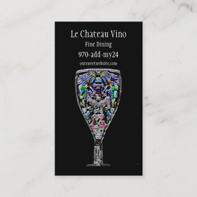 Coctailvisitkort Visitkort (Framsida)