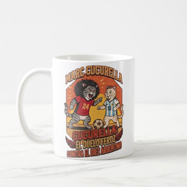 Cocurella El Duelo Feroz Argentina 10 Katt Kaffe  Kaffemugg (Vänster)
