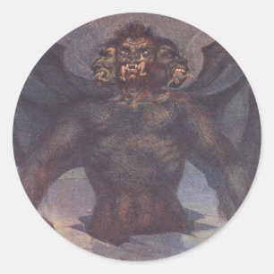 Cocytus - 9:e cirkeln av Dante' Inferno Runt Klistermärke