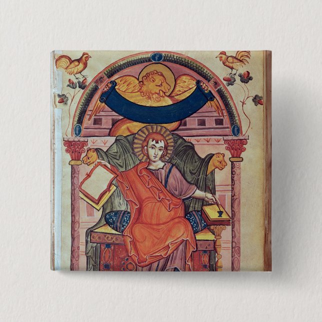 Cod.22 St Mark, från Ada-manuskript Knapp (Framsida)