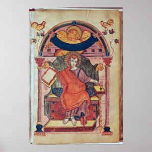 Cod.22 St Mark, från Ada-manuskript Poster