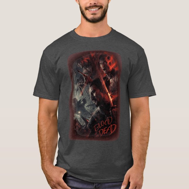 COD BO4 Zombies Blood of the Dead Affisch Laddar S T Shirt (Framsida)