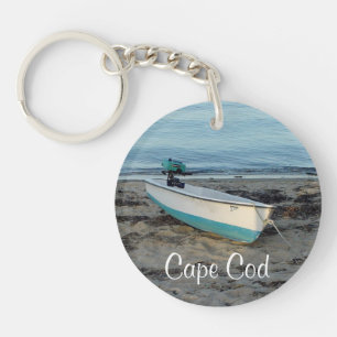 Cod Massachusetts Beach Keychain
