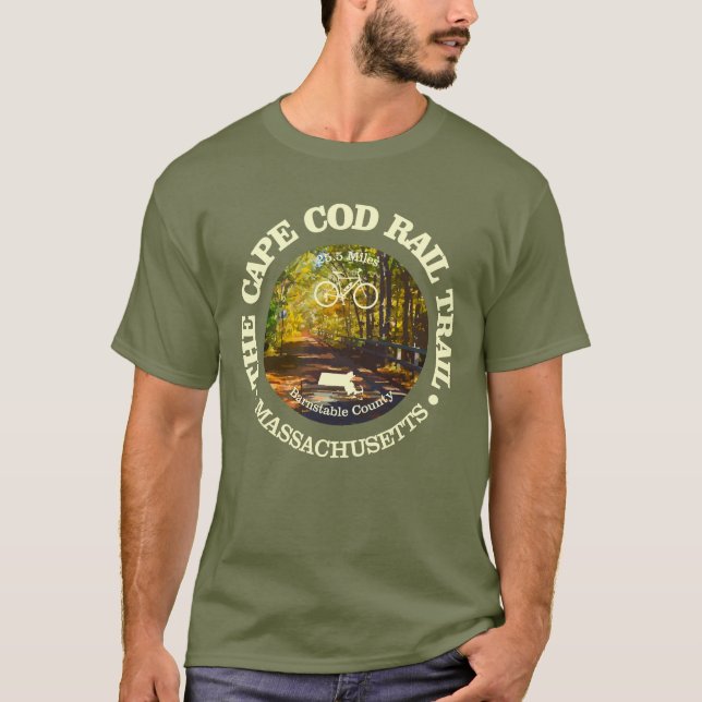 Cod Rail Trail (cykling c) T Shirt (Framsida)