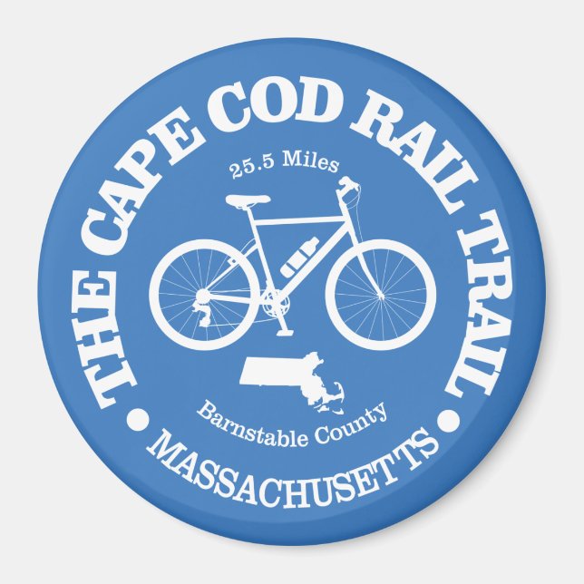 Cod Rail Trail (cykling) Magnet (Framsidan)