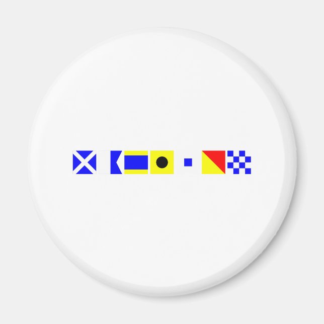 Code Flagga Madison Magnet (Framsidan)