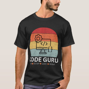 Code Guru - Ät, Sova, Koda, Upprepa T Shirt