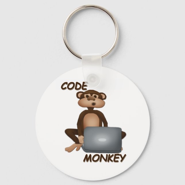 Code Monkey Nyckelring (Framsida)
