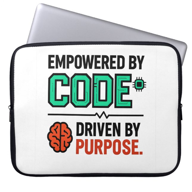 Code With Purpose Laptop Sleeve (Framsidan)