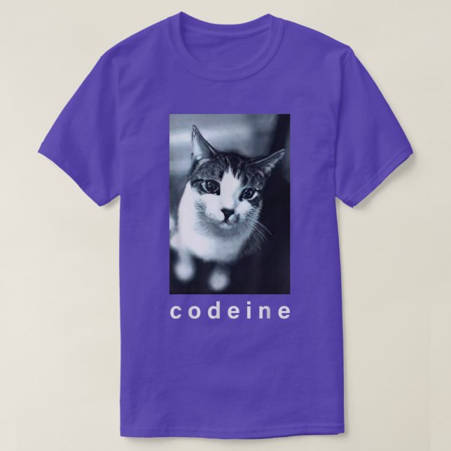 Codeine Cat Funny  T Shirt (Design framsida)