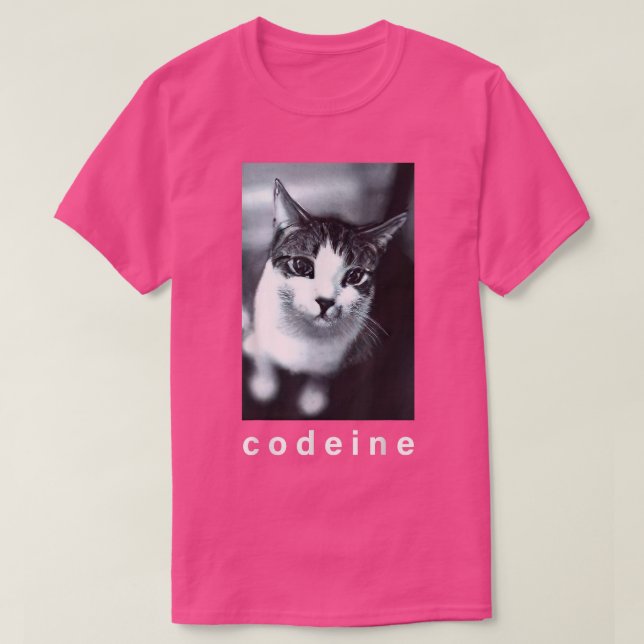 Codeine Cat Funny T Shirt (Design framsida)
