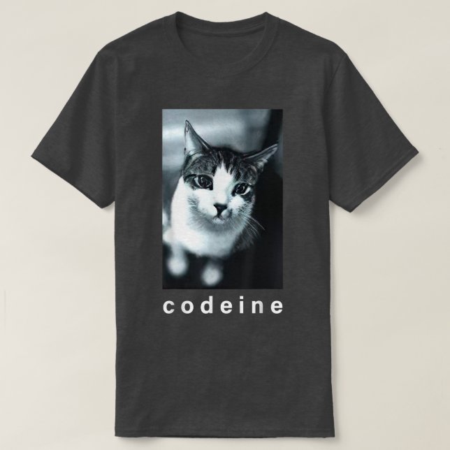 Codeine Cat Funny  T Shirt (Design framsida)