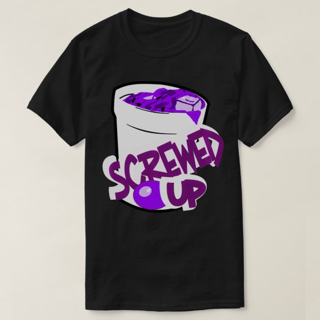 Codeine Sizzurp Screed Up Lean Cough Syrup Promet T Shirt (Design framsida)
