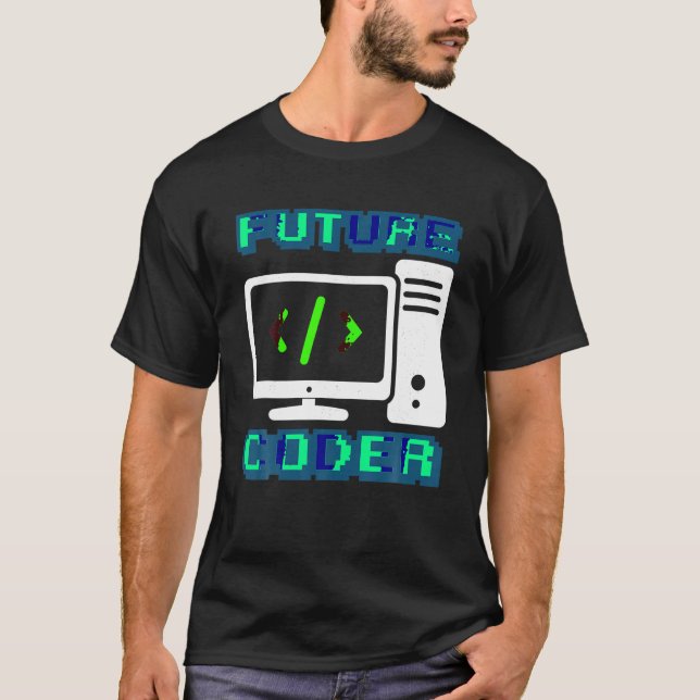 Coder Design Funny Programmer Computer Science Man T Shirt (Framsida)