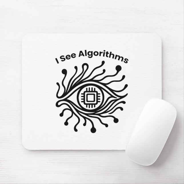 Coder Gift – Tech Eye Design – Mouse Pad Musmatta (Med mus)