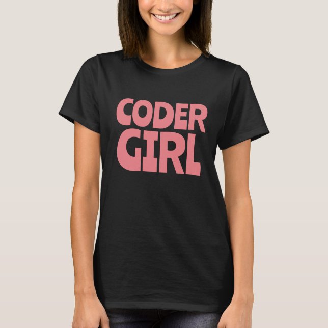 CODER GIRL T-SHIRTS (Framsida)