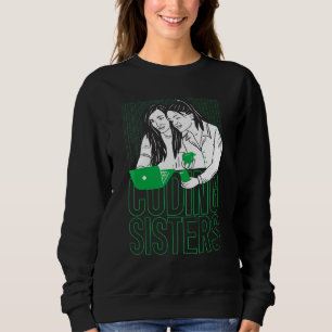 Coder Sisters Software Engineer Utvecklare Coding T Shirt
