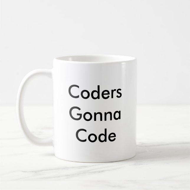 Coders för rolig Codergåva som 'går till Code Kaffemugg (Vänster)