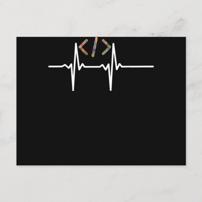 Coders Funny | Programmerkod för Software av dator Helg Vykort (Framsida)