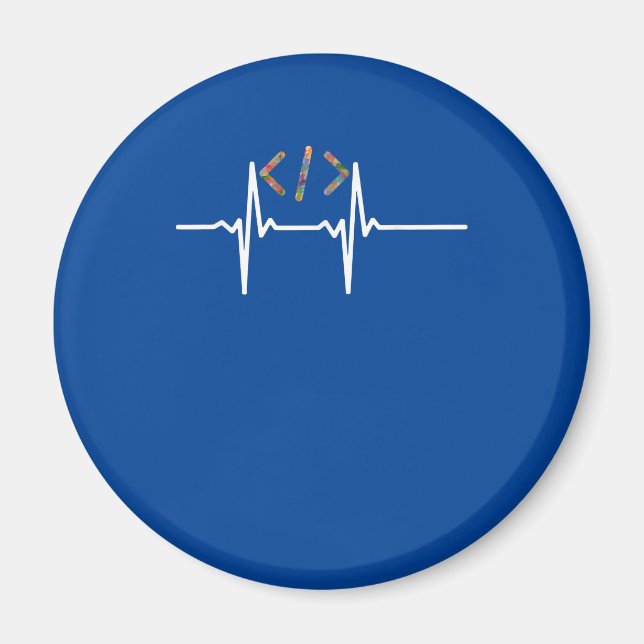 Coders Funny | Programmerkod för Software av dator Magnet (Framsidan)