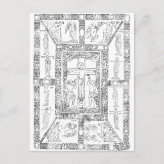 Codex aureus epternacensis teckning vykort