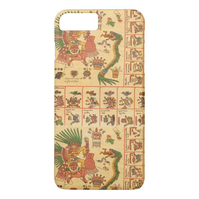 Codex Borbonicus Aztec Text Case-Mate iPhone Skal (Baksida)