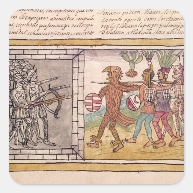 Codex Duran Fyrkantigt Klistermärke (Framsida)