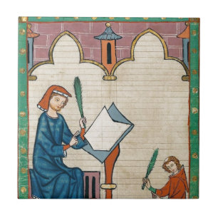 Codex Manesse, 1300s Kakelplatta