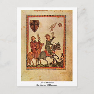 Codex Manesse av Manesse Vykort