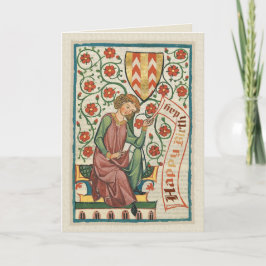 Codex Manesse CC0554 Birthday Card Kort