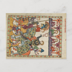 Codex manesse - Herzog Heinrich von Breslau Postka Vykort
