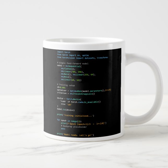 Coding Humor - Developer Logic and Tech Life Jumbo Mugg (Höger)